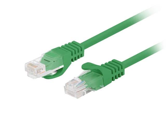PATCHCORD KAT.6 UTP 2M ZIELONY FLUKE PASSED LANBERG 10-PACK — zdjęcie 1 z 2
