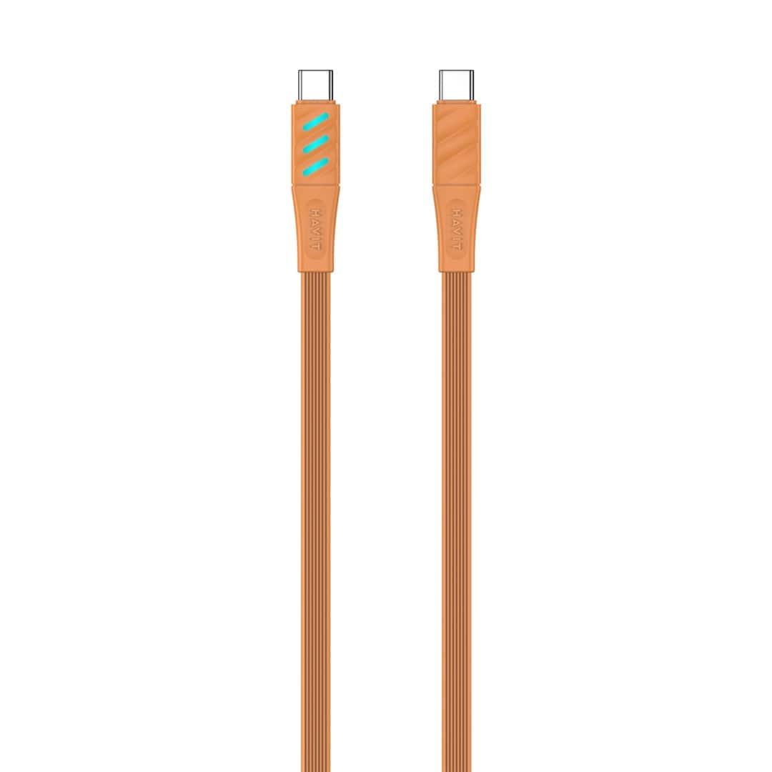 Kabel ładowania Havit CB6254 Typ C pomarańczowy — zdjęcie 1 z 3