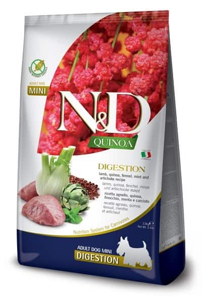 FARMINA N&D Quinoa Dog Digestion Adult Mini - sucha karma dla psa - 2,5 kg — zdjęcie 1 z 8