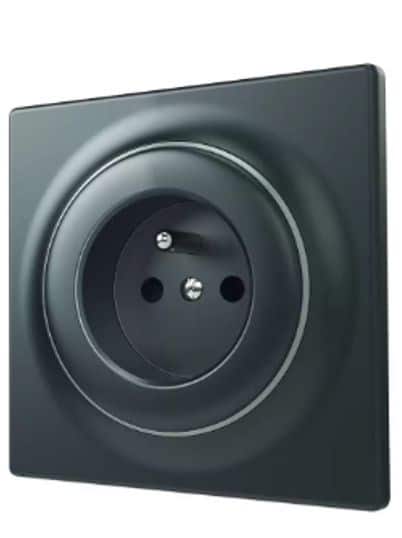 Inteligentne gniazdko FIBARO Walli N Outlet Typ E, antracyt (FGWSONE-011-8) — zdjęcie 1 z 2
