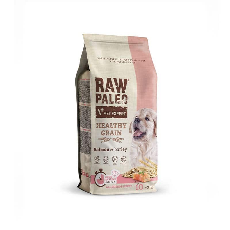 VetExpert Raw Paleo Healthy Grain Salmon&Barley Puppy - Karma sucha dla psów - 10kg — zdjęcie 1 z 3