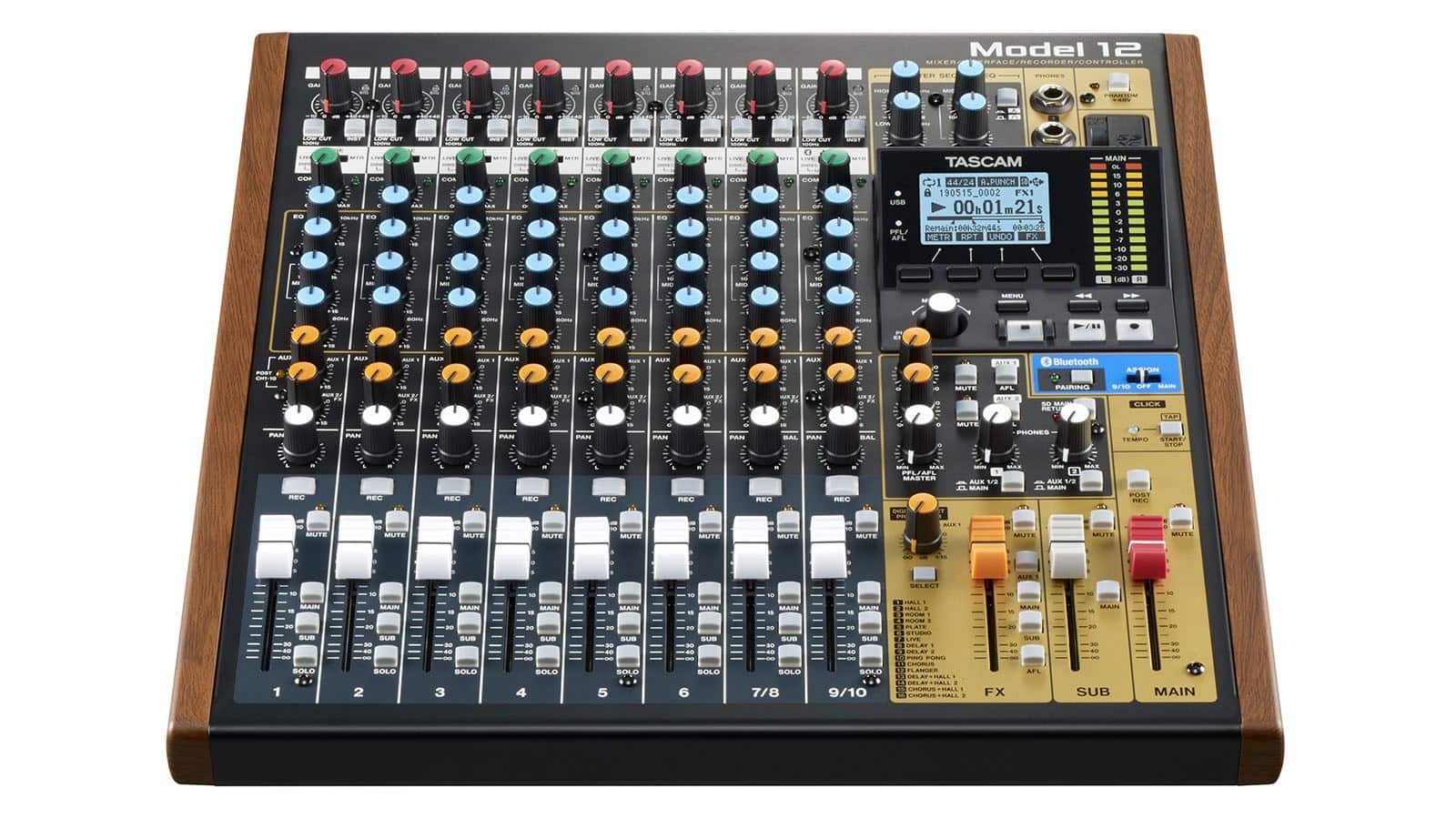 Tascam Model 12 - 10-kanałowy mikser z rejestratorem — zdjęcie 1 z 8