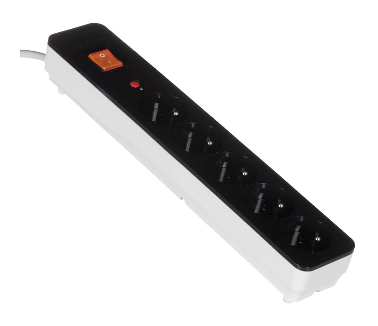 Listwa przeciwprzepięciowa HSK DATA ALP-ACARX5-----01N (5 x UTE; 10 A; 1,5m; kolor czarny) — zdjęcie 1 z 4