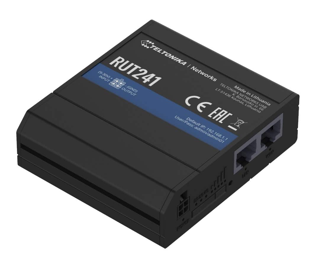 Router LTE WiFi 4 Teltonika RUT241 ver. EMEA with EU PSU (RUT241010000) — zdjęcie 1 z 8