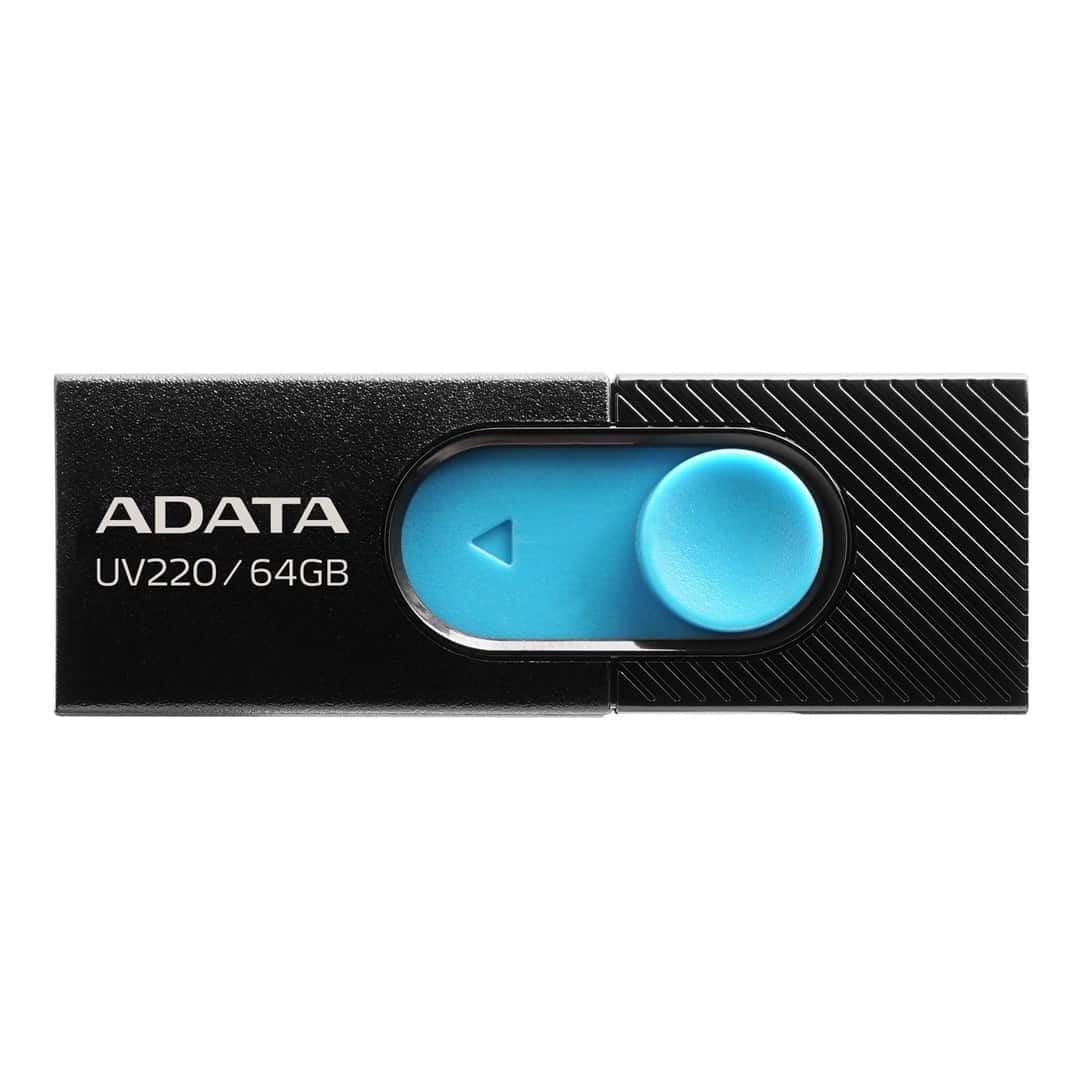 Pendrive ADATA UV220 AUV220-64G-RBKBL (64GB; USB 2.0; kolor czarny) — zdjęcie 1 z 3