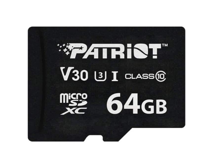 Patriot VX Series 64GB MicroSDXC V30 UHS-I U3