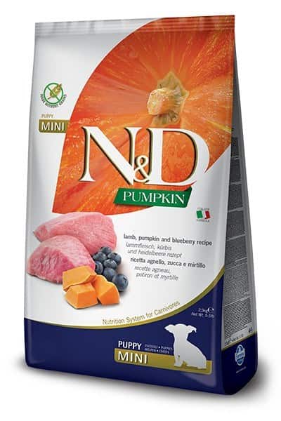 FARMINA N&D Pumpkin Lamb & Blueberry Puppy Mini 2,5 kg — zdjęcie 1 z 8
