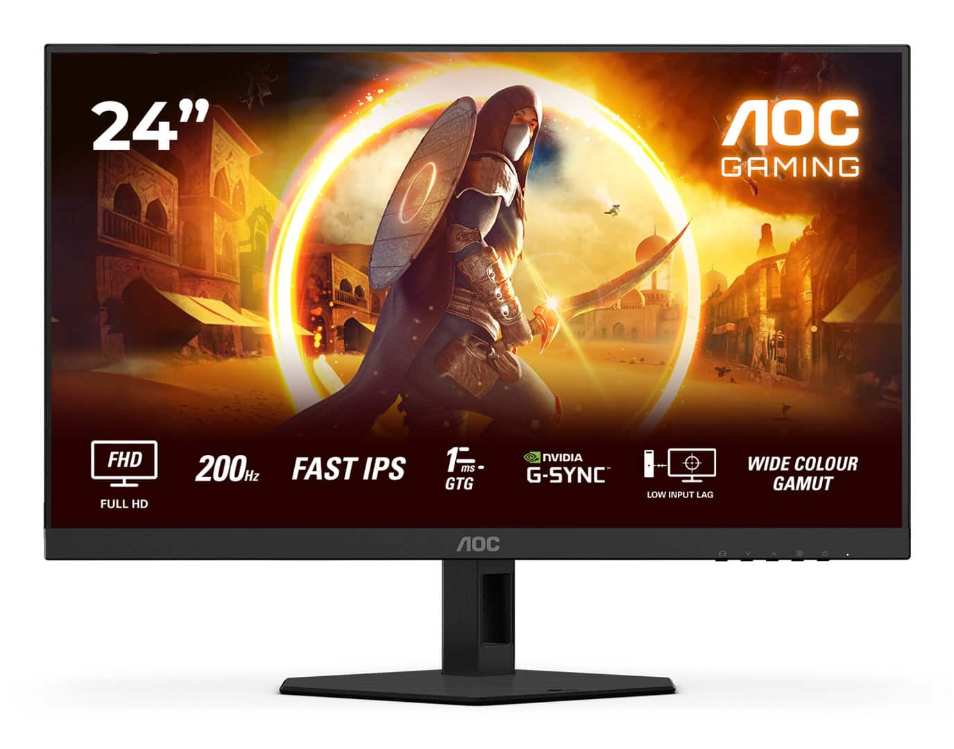 MONITOR AOC LED 23,8" 24G4HRE 200Hz — zdjęcie 1 z 8