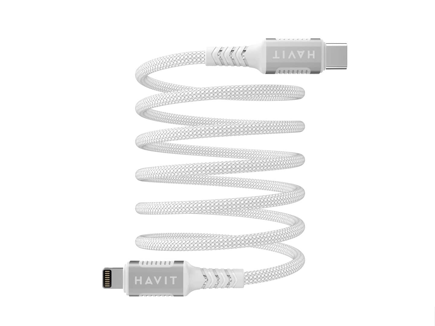 Kabel magnetyczny Havit Typ C-Lightning (biały) — zdjęcie 1 z 2