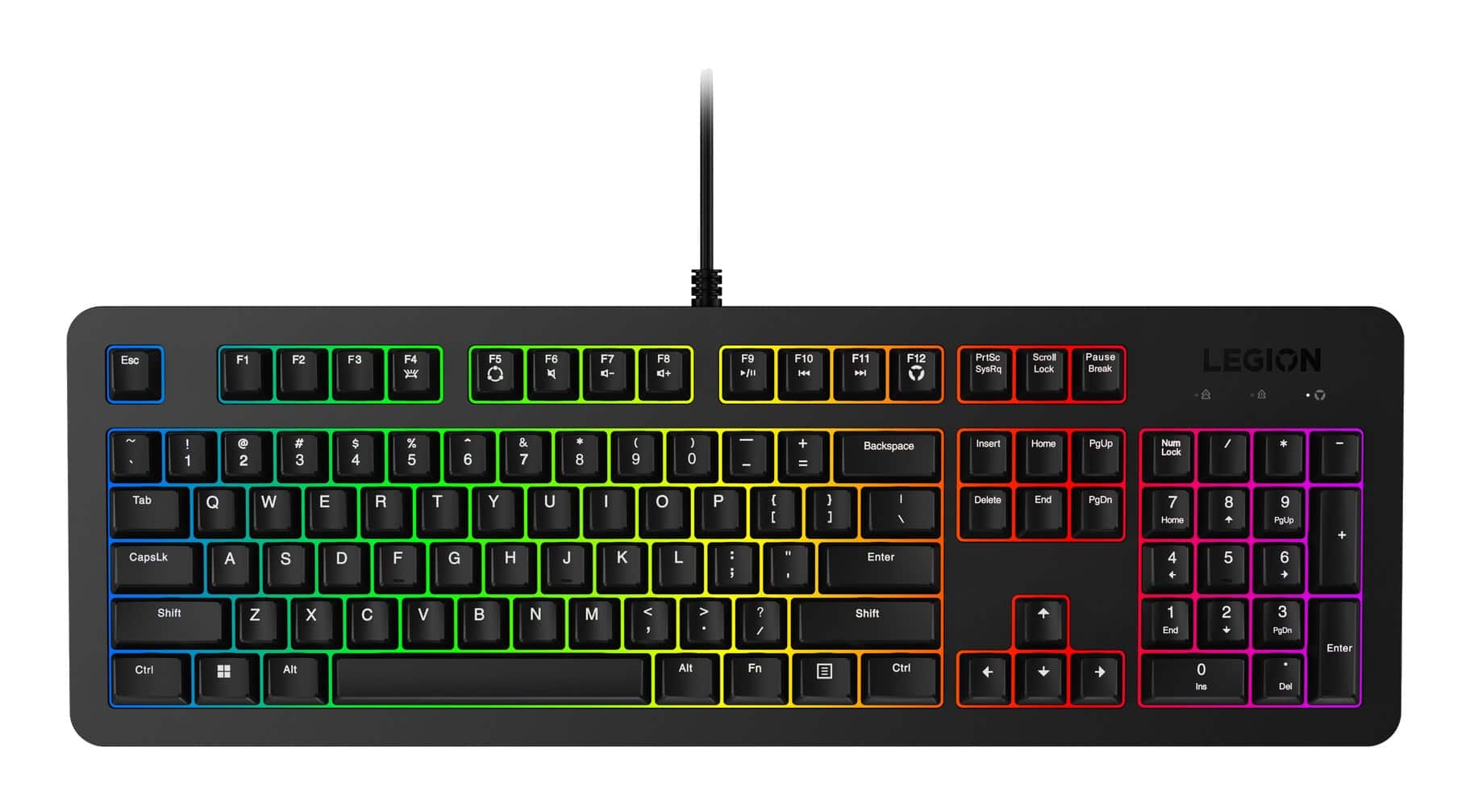 Klawiatura gamingowa Lenovo Legion K310 RGB US English GY41N91873 — zdjęcie 1 z 8