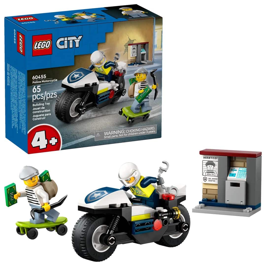 LEGO City 60455 - Pościg na motocyklu policyjnym — zdjęcie 1 z 8