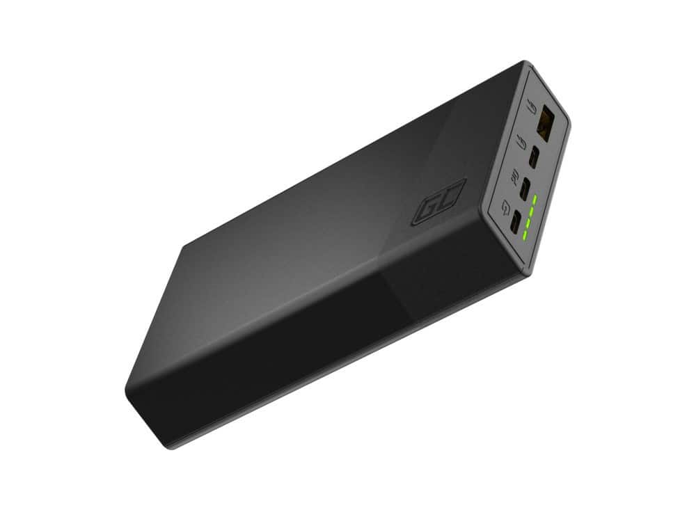 GREEN CELL POWERBANK POWERPLAY 20S CZARNY 20000MAH 22,5W 3X USB-C PD 1X USB-A — zdjęcie 1 z 8
