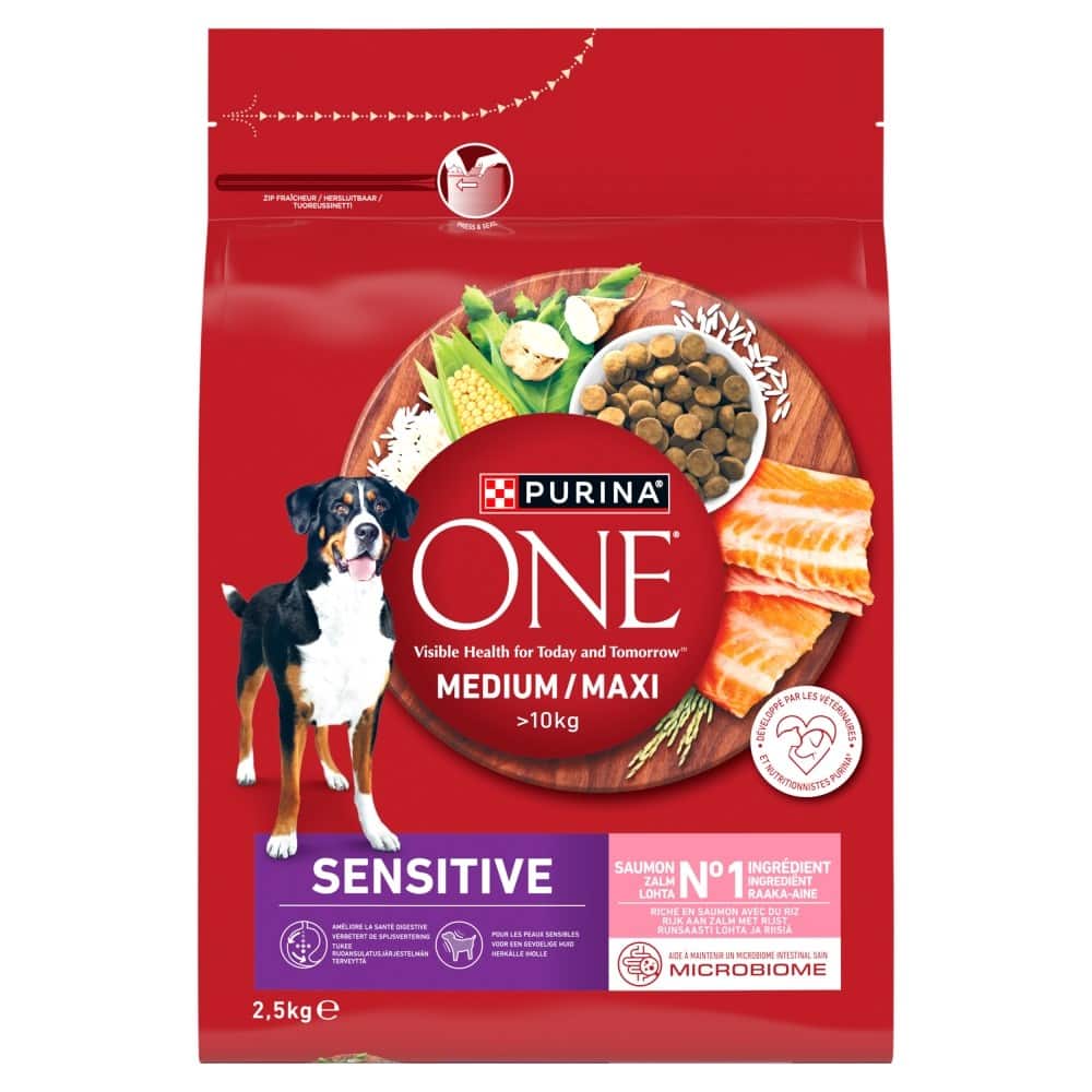 PURINA ONE MEDMAX Adult Sensitive Salmon&Rice 2,5kg — zdjęcie 1 z 3
