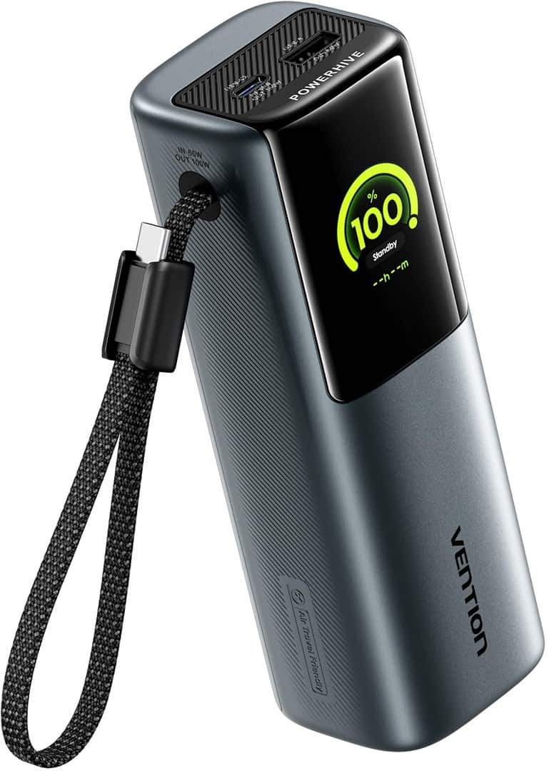 Powerbank Vention Powerhive Series 20000mAh 165W + kabel USB-C 240W