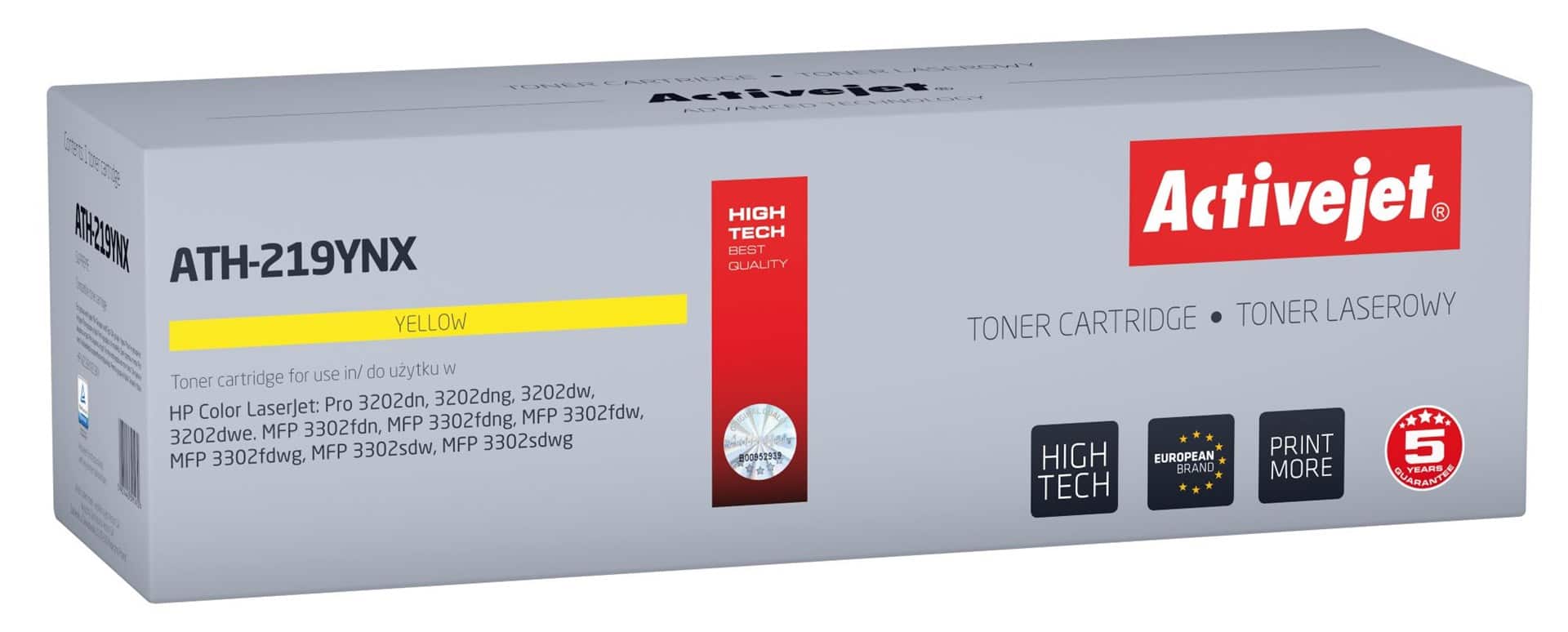Activejet ATH-219YNX Toner, Zamiennik HP 219X W2192X, 2500 stron