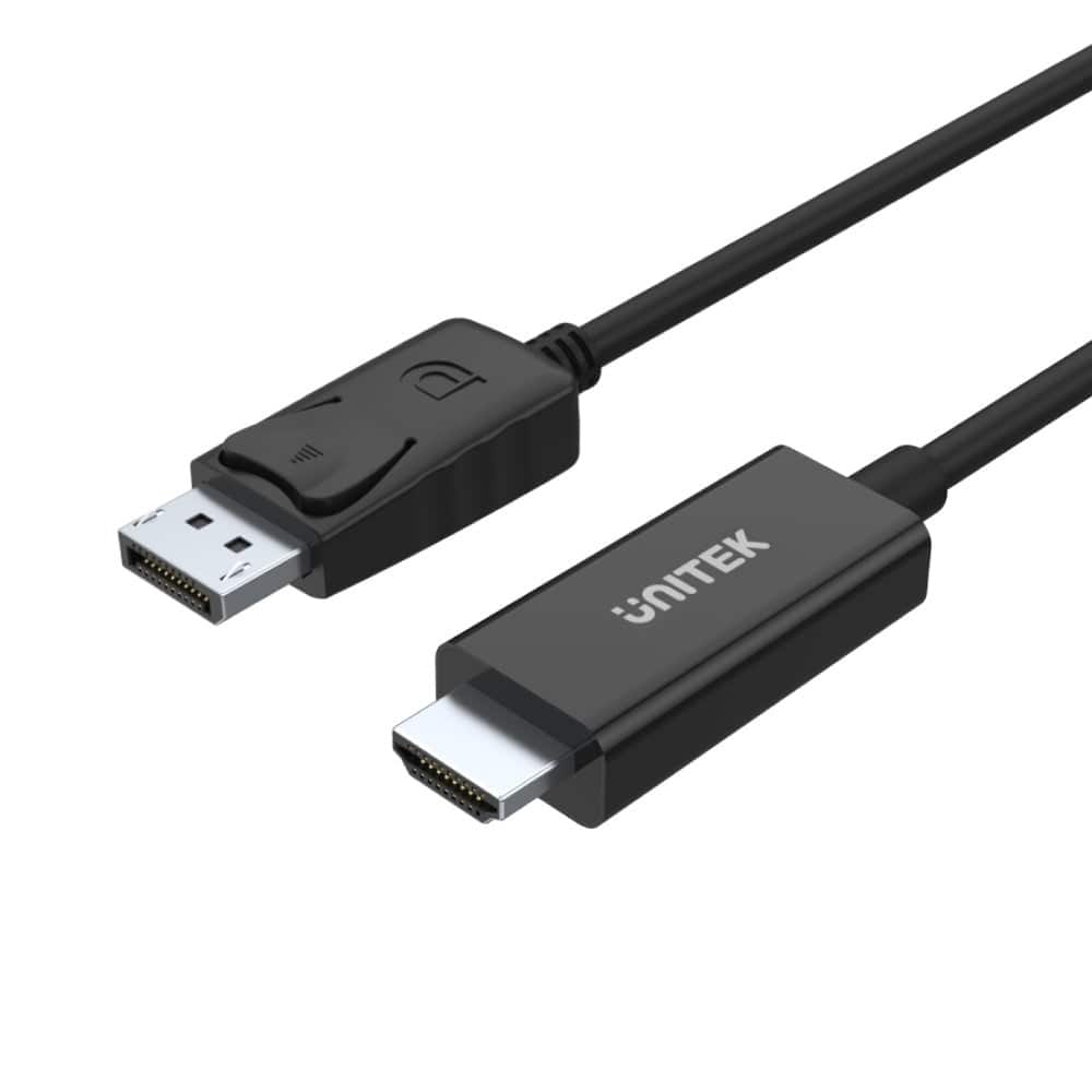 UNITEK ADAPTER DP - HDMI, M/M, 1,8M, Y-5118CA — zdjęcie 1 z 4