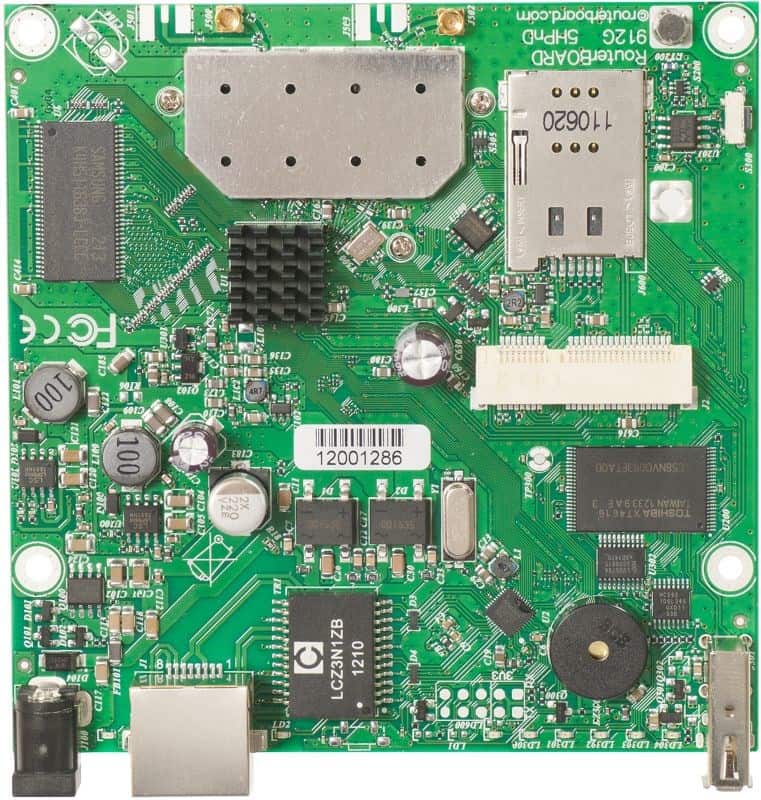 RouterBOARD Mikrotik RB912UAG-5HPnD - Płyta główna