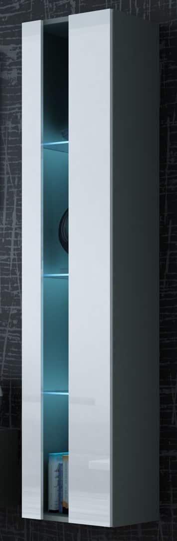 Regał VIGO NEW 180/40/30 szary/biały połysk — zdjęcie 1 z 4