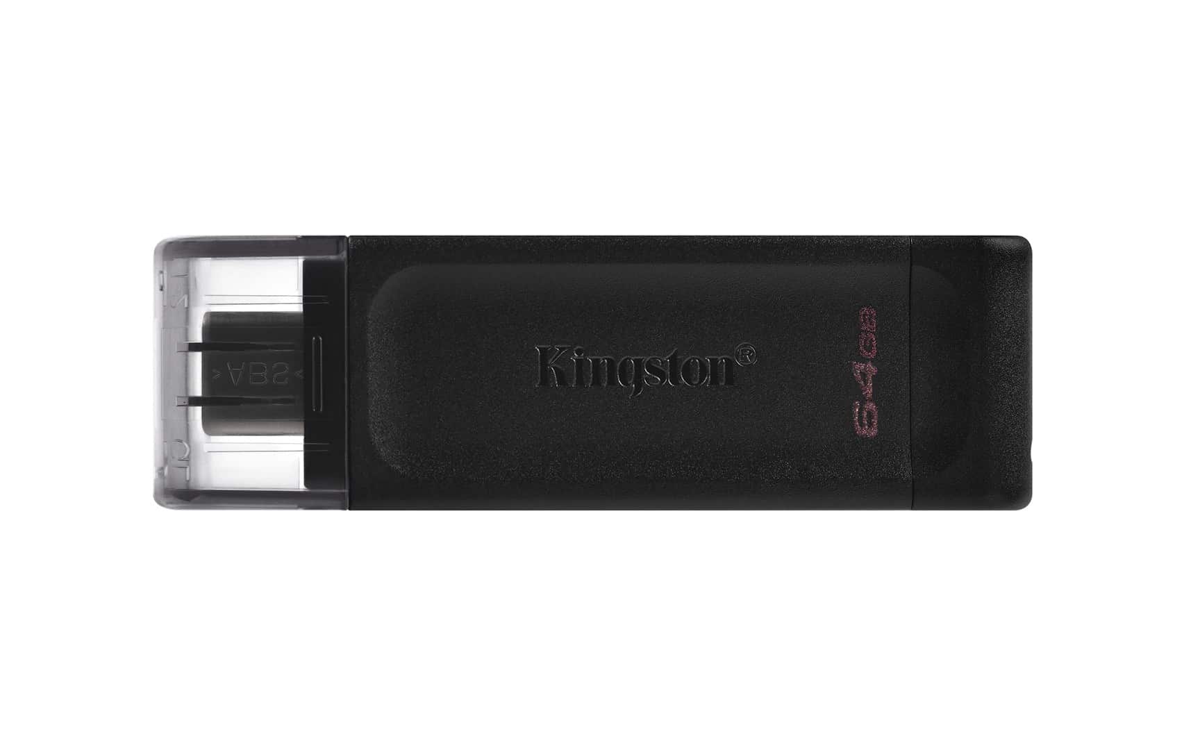KINGSTON FLASH 64GB USB-C 3.2 Gen1 DataTraveler 70 — zdjęcie 1 z 7