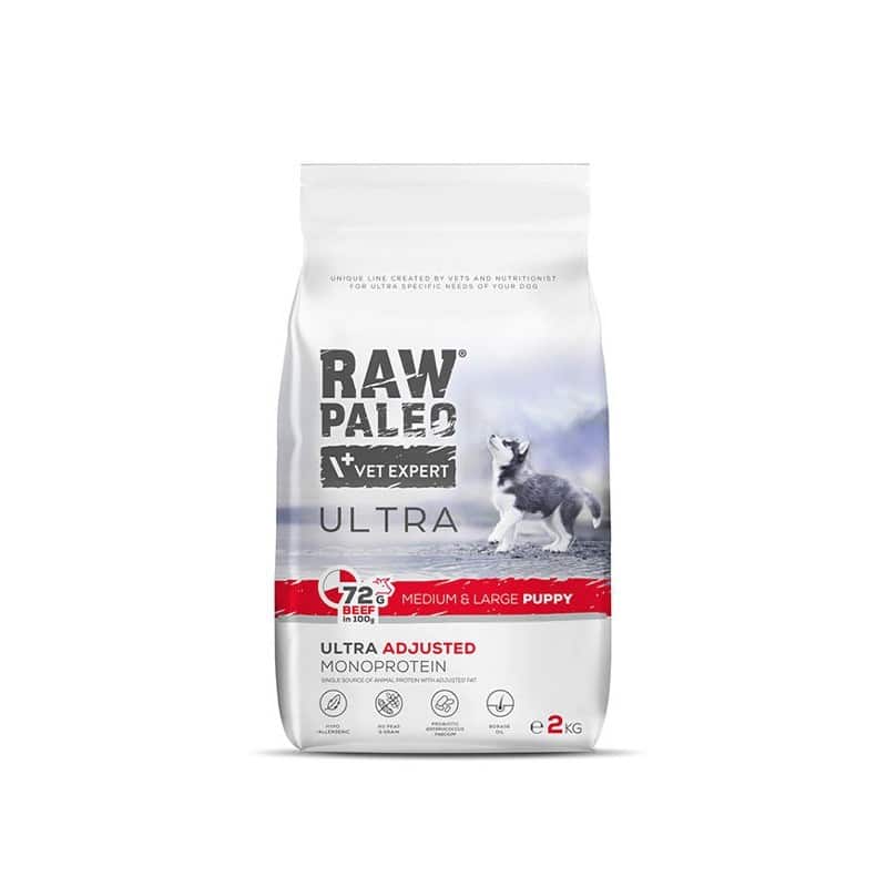 VetExpert Raw Paleo Ultra Wołowina Medium&Large Puppy 2kg — zdjęcie 1 z 7