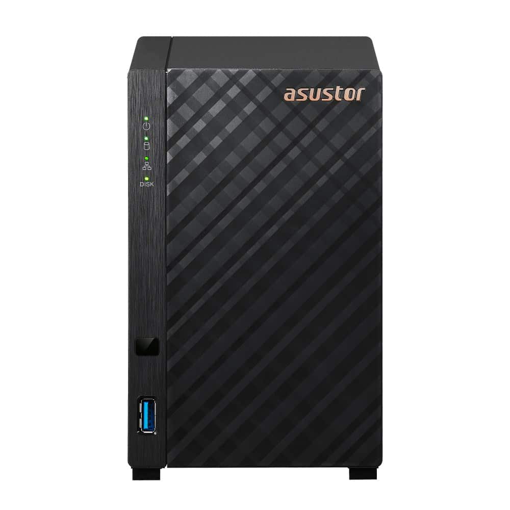 NAS Asustor AS1102TL; Tower; 2x (3.5" SATA HDD); Realtek RTD1619B ; 1GB DDR4, 1x 1GbE , 1x USB 3.2, 1x USB 2.0 — zdjęcie 1 z 6