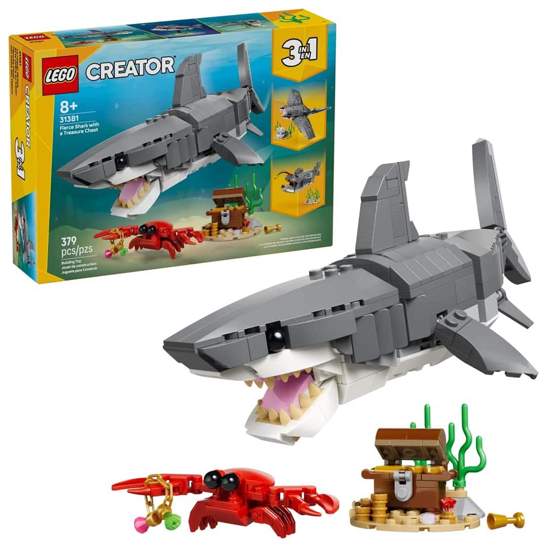 LEGO Creator 3w1 - Groźny rekin i skrzynia ze skarbem — zdjęcie 1 z 8