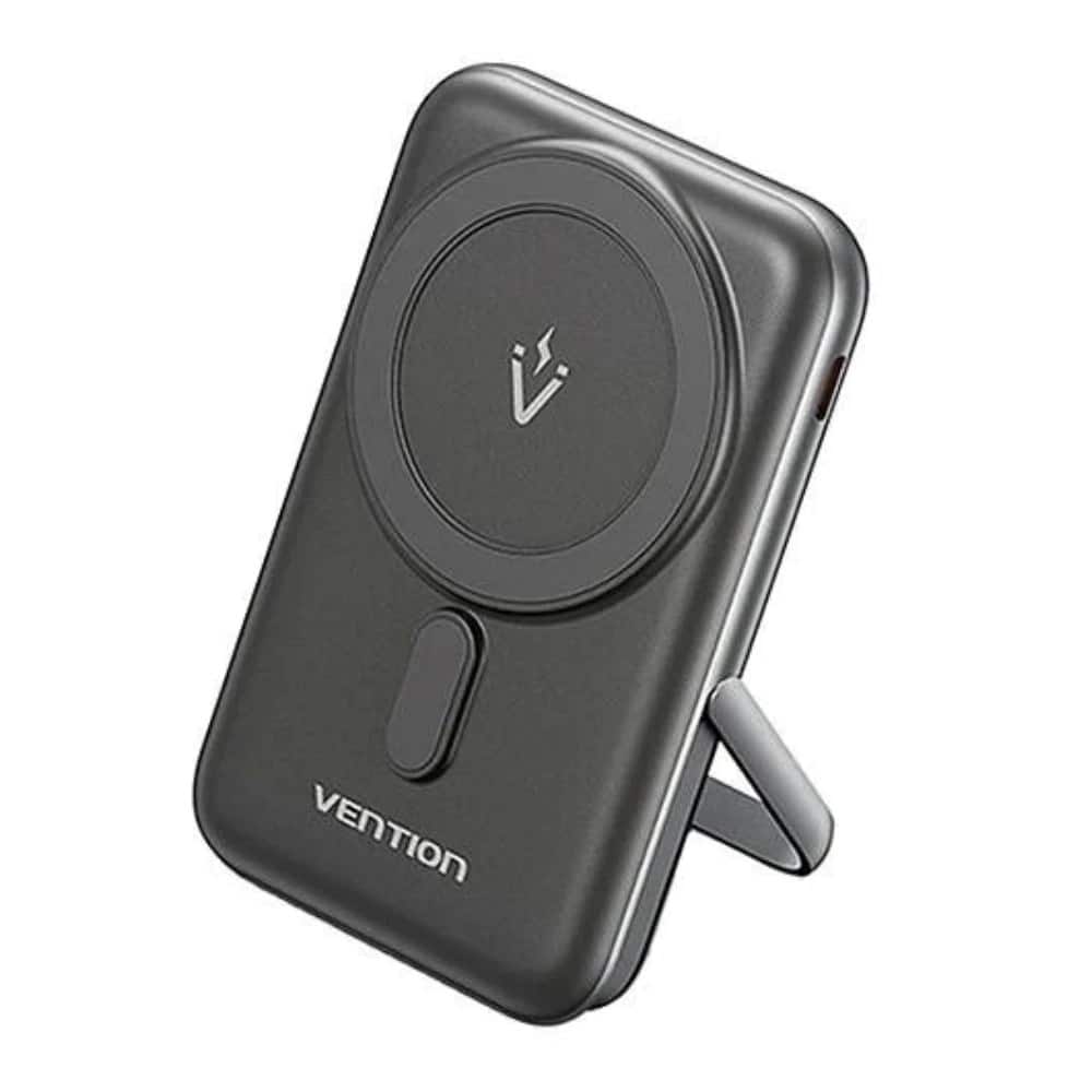Bezprzewodowy magnetyczny powerbank Vention 20W PD 10000 mAh czarny — zdjęcie 1 z 4