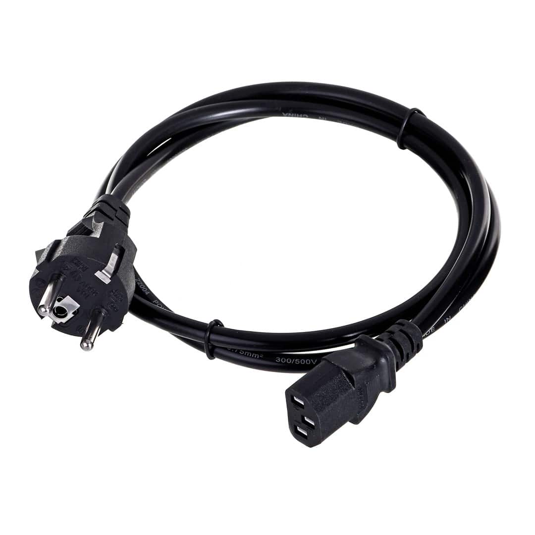 Kabel SAVIO CL-89 C13-Schuko, 1,2m, czarny