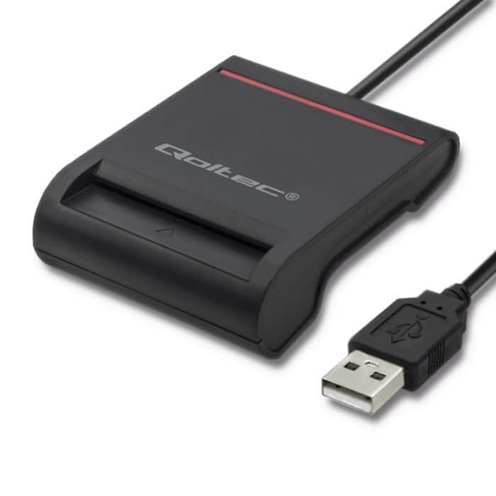 QOLTEC INTELIGENTNY CZYTNIK KART CHIPOWYCH ID USB 2.0 — zdjęcie 1 z 4
