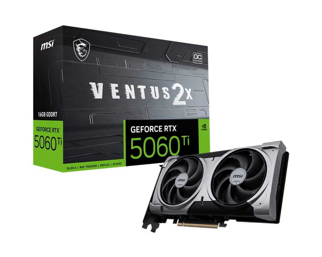 Karta graficzna MSI RTX 5060 Ti 16G VENTUS 2X OC PLUS — zdjęcie 1 z 8