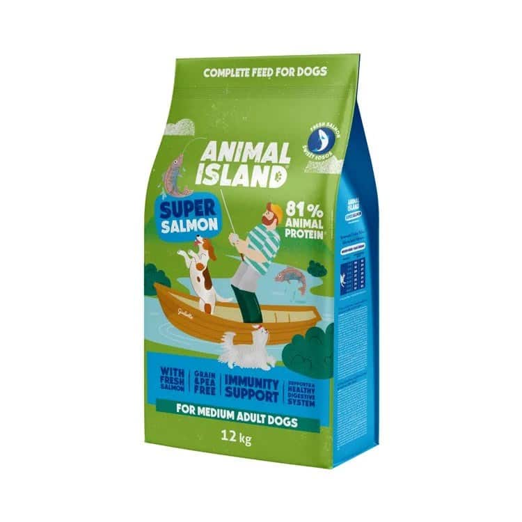 ANIMAL ISLAND łosoś premium karma sucha dla psa 12kg — zdjęcie 1 z 3