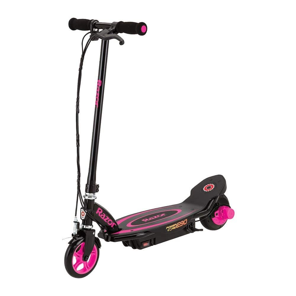 Hulajnoga Razor E90 Power Core, Różowa i Czarna — zdjęcie 1 z 4