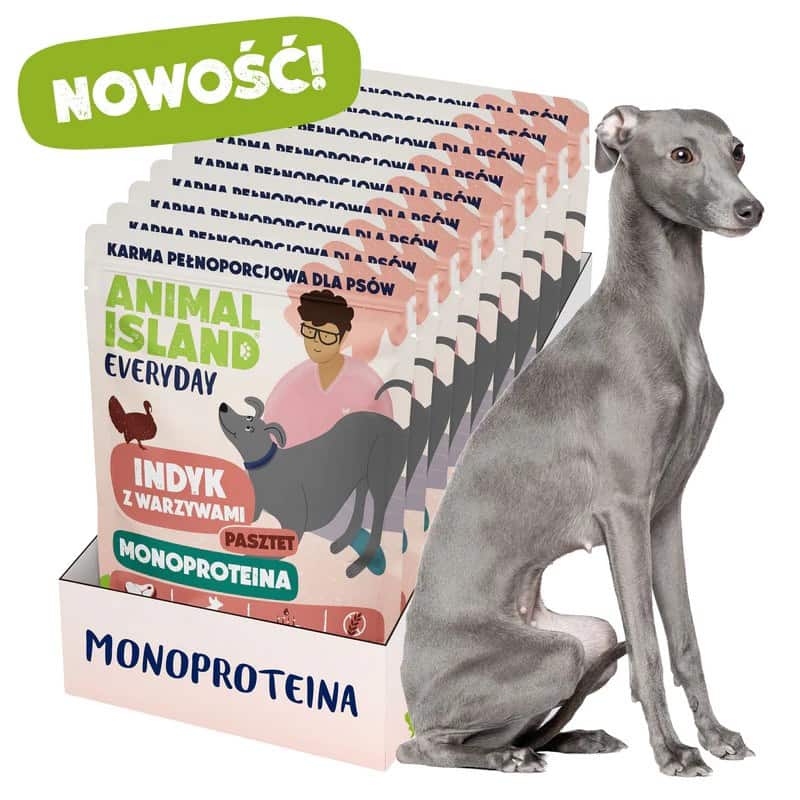 ANIMAL ISLAND Monoproteinowa indyk dla psa 9x300g — zdjęcie 1 z 2