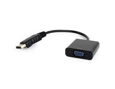 Adapter GEMBIRD A-DPM-VGAF-02 (DisplayPort M - D-Sub (VGA) F; 0,15m; kolor czarny) — zdjęcie 1 z 2