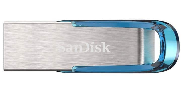 DYSK SANDISK USB 3.0 ULTRA FLAIR 64GB NIEBIESKI — zdjęcie 1 z 5