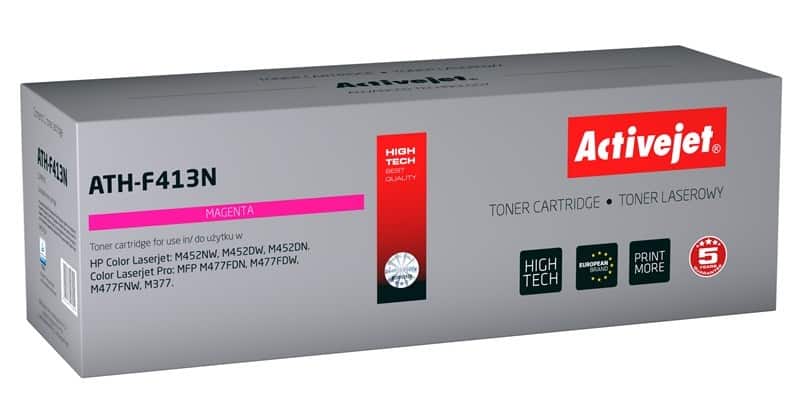 Activejet ATH-F413N Toner (zamiennik HP 410A CF413A; 2300 stron; czerwony)