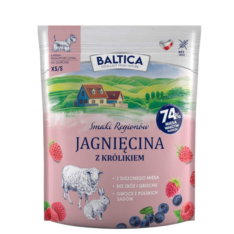 BALTICA SMAKI REGIONÓW Jagnięcina z królikiem XS / S  1kg — zdjęcie 1 z 2