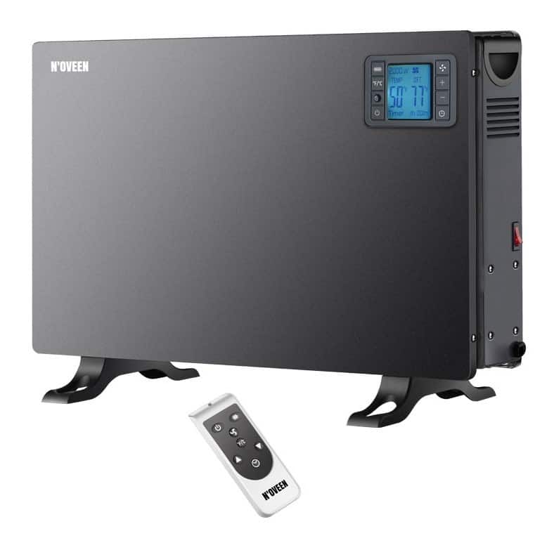 Grzejnik konwektorowy NOVEEN CH7100 LCD Smart, czarny, 3 poziomy mocy — zdjęcie 1 z 7