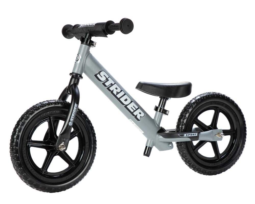 Strider Rowerek Biegowy 12" Sport Szary Czarny — zdjęcie 1 z 4