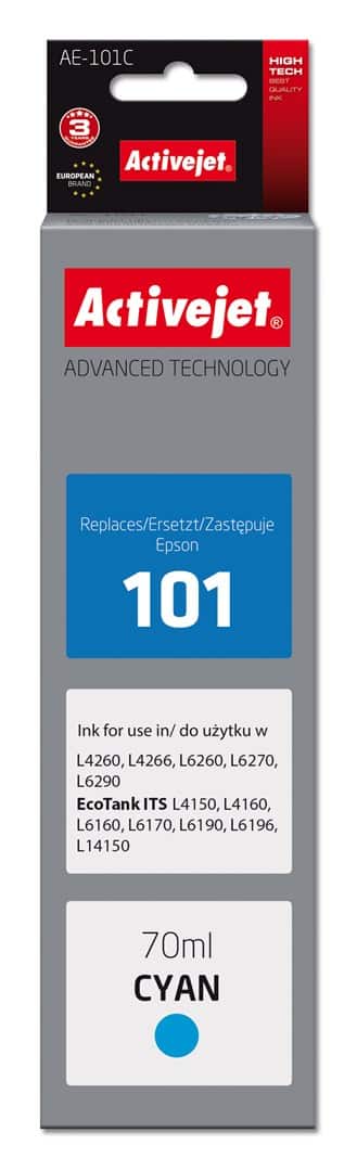 Activejet AE-101C Buteleczka z tuszem (70 ml, niebieski)
