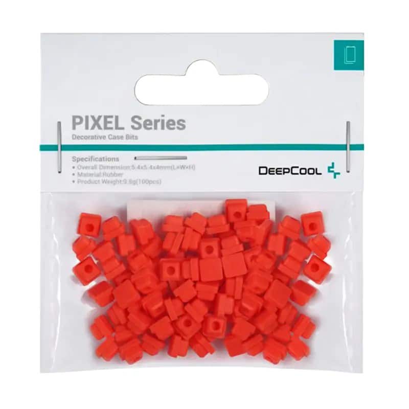 Końcłowki Gumowe DeepCool PIXEL RD - Czerwone