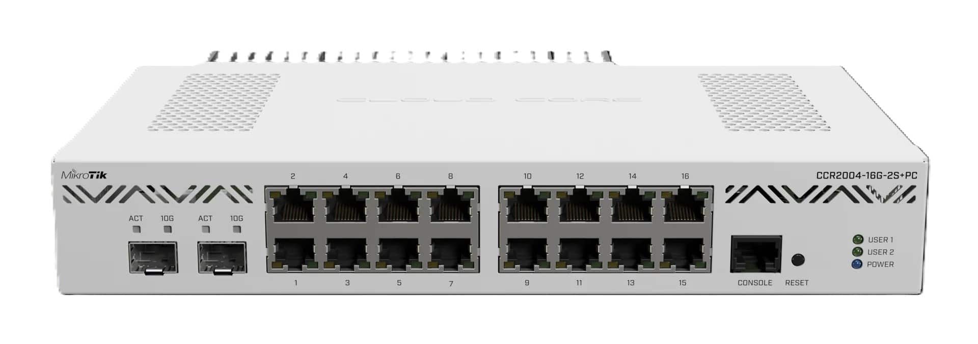 Router MikroTik CCR2004-16G-2S+PC Biały — zdjęcie 1 z 5