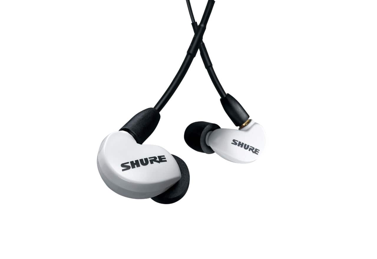 Shure SE215DYWH+UNI-EFS - Słuchawki douszne AONIC215 białe — zdjęcie 1 z 3