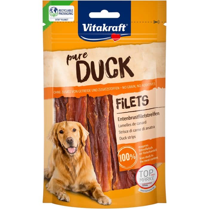 VITAKRAFT DUCK paski z mięsa kaczki przysmak dla psa 80g — zdjęcie 1 z 2