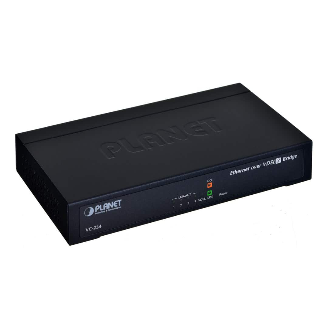 Konwenter PLANET VC-234 VDSL2 1xRJ-11, 4xRJ-45 — zdjęcie 1 z 4