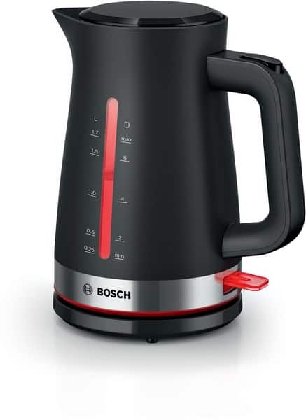 Czajnik elektryczny BOSCH TWK4M223, 1,7 l, czarny — zdjęcie 1 z 8