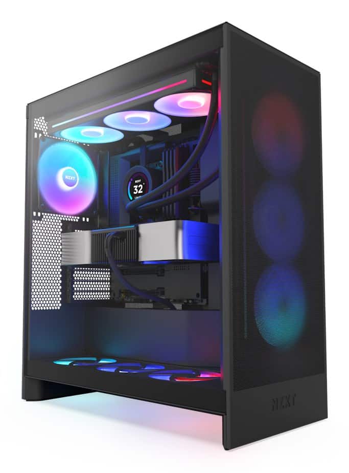 NZXT OBUDOWA H7 FLOW RGB MIDI TOWER Z OKNEM CZARNA — zdjęcie 1 z 6