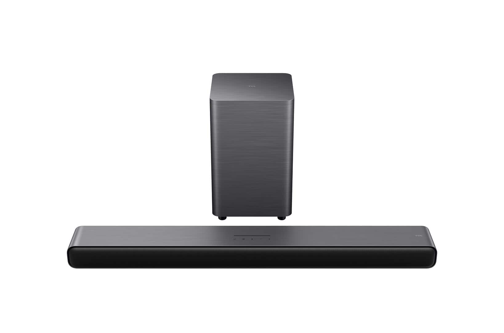 Soundbar TCL S55HE 2.1 kan. 220W Bluetooth 5.2 Dolby Atmos Tytanowy — zdjęcie 1 z 8