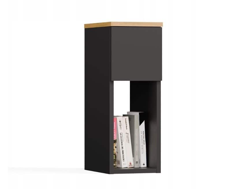 SZAFKA NOCNA GALAX 20/1S ANTRACYT/ARTISAN — zdjęcie 1 z 3