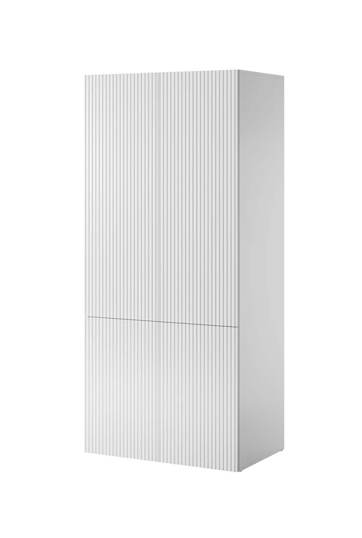 Szafa PAFOS 2D 90x55,5x198,5 biały mat — zdjęcie 1 z 3